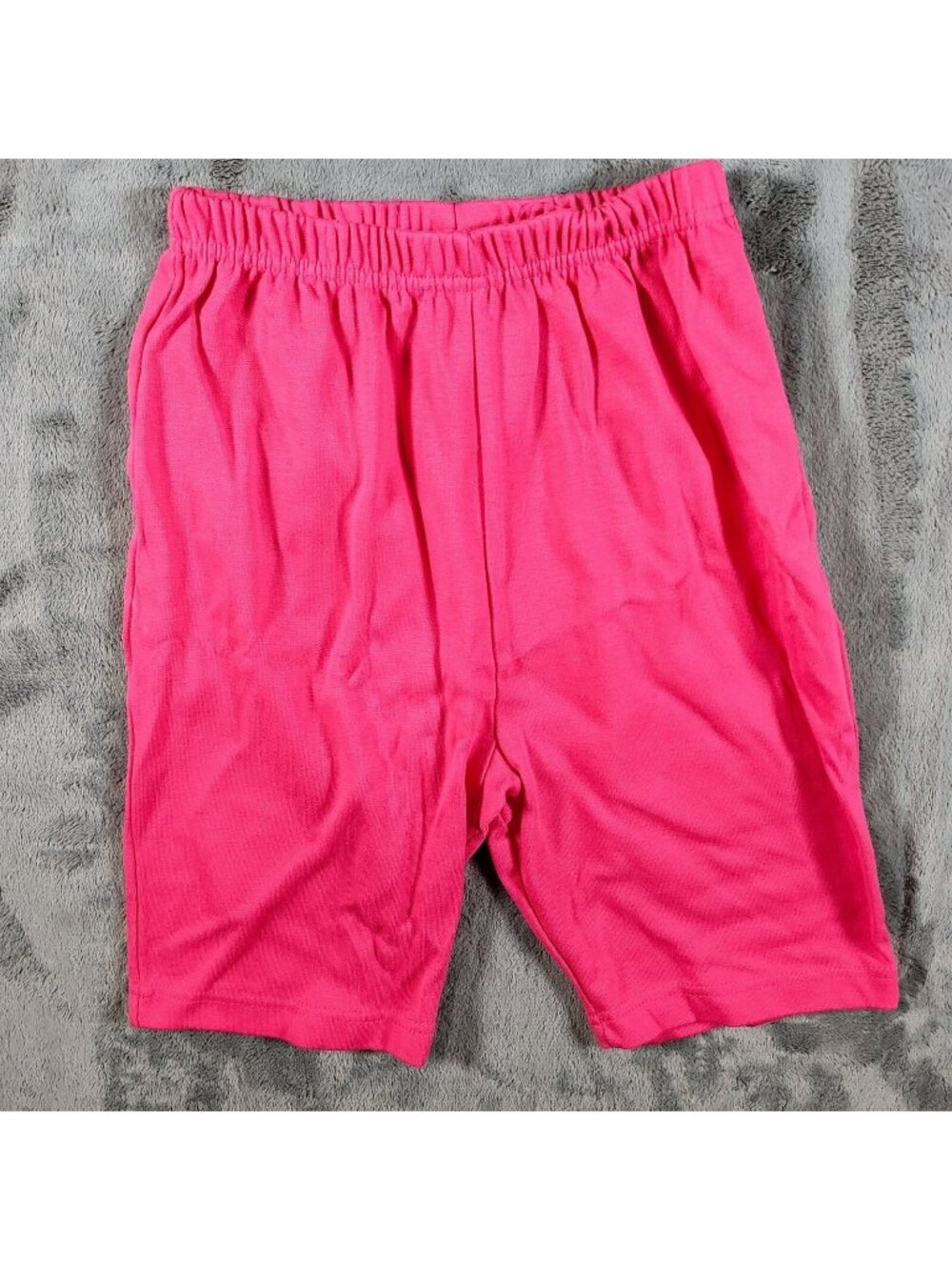 Vintage 1990s Hot Pink Miss Juli Womens Elastic Waist Spandex Aerobic Shorts S